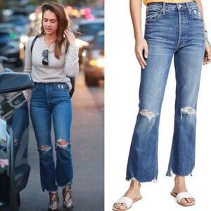 Mother Superior Tripper Chew Distressed Jean in Cryin’ Cowboys Wash